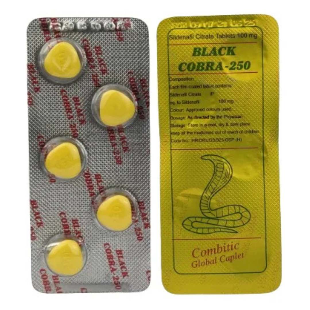 Black Cobra 250mg (4 Pack 20 tablet)