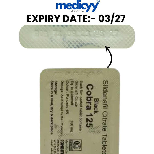 Black cobra 125Mg by Combitic Global Caplet Pvt Ltd (India).