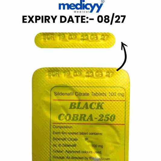 Black Cobra 250mg (4 Pack 20 tablet)