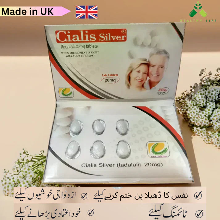 C!alis Silver 20mg 6 Tablet Book